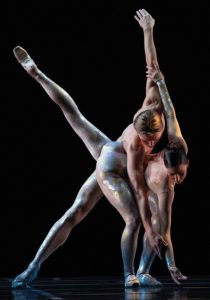 Amanda Green and Tristan Dobrowney in Royal Winnipeg Ballet’s production of Peter Quanz’sLuminous Photo: Bruce Monk